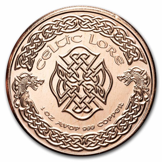 1 oz Copper Round - Celtic Lore: Banshee