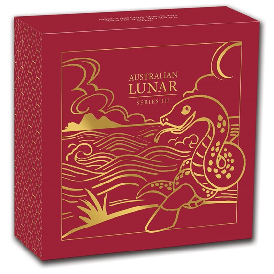 2025 Australia 1 oz Gold Lunar Snake Proof (w/Box &amp; COA)