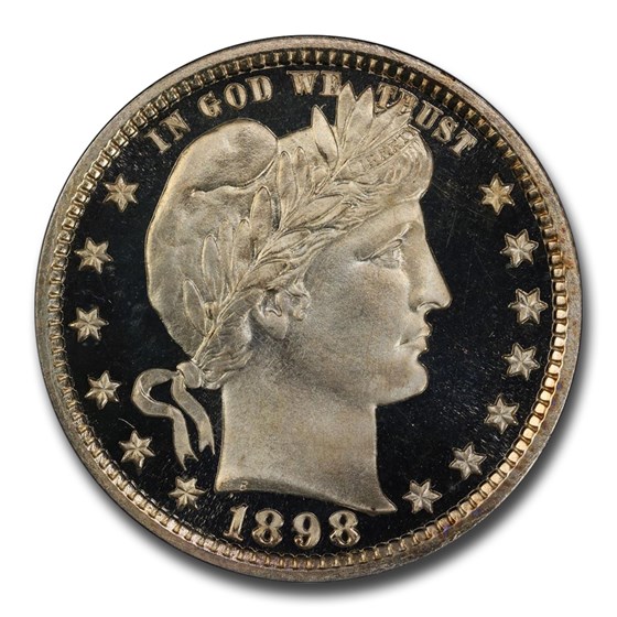 1898 Barber Quarter PR-69 DCAM PCGS