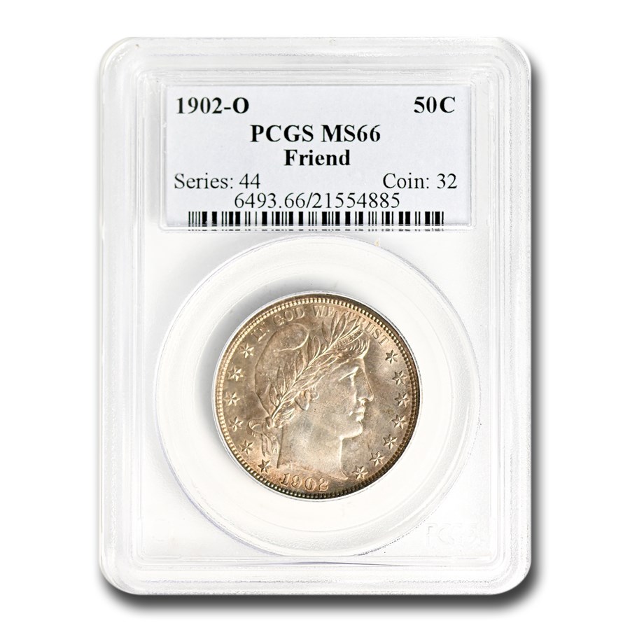 1902-O Barber Half Dollar MS-66 PCGS