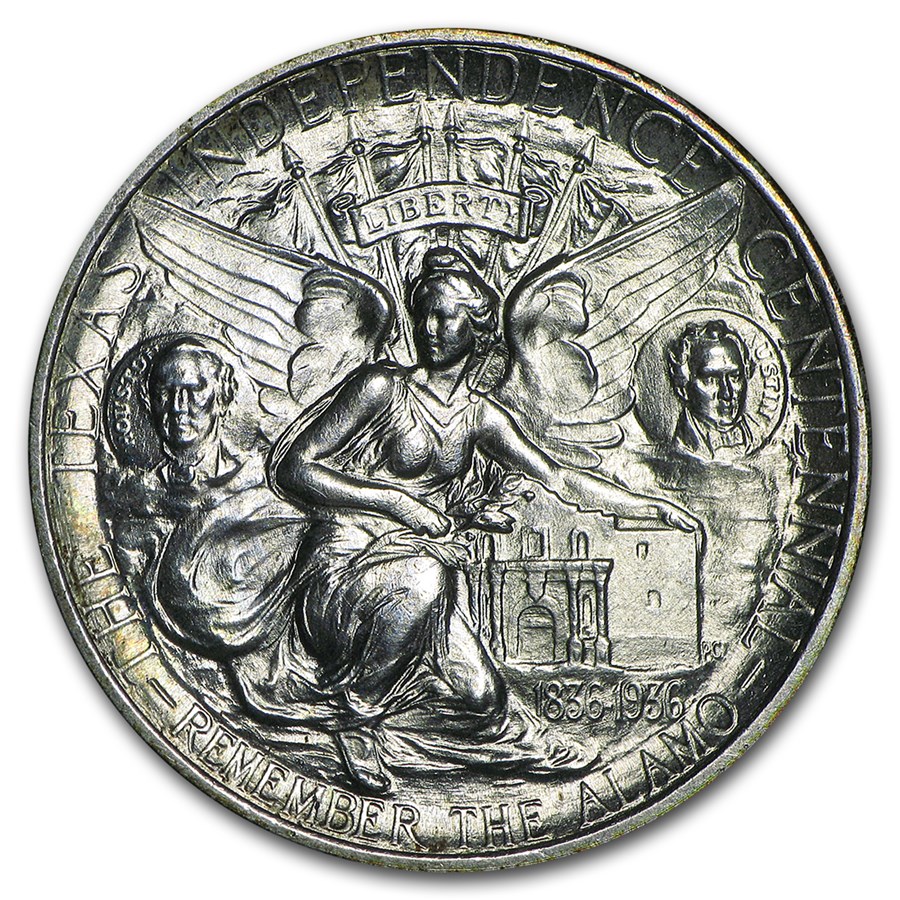 1934 Texas Independence Centennial Half BU