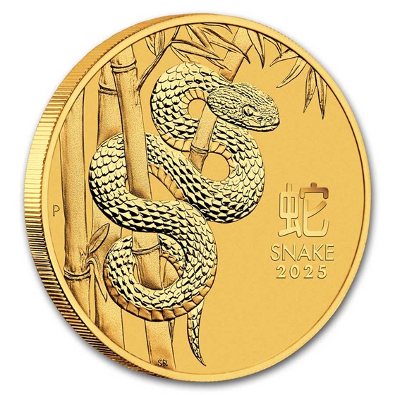 2025 Australia 1/2 oz Gold Lunar Snake BU (Series III)