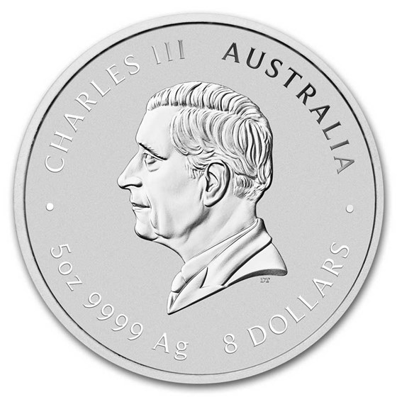 2025 Australia 5 oz Silver Lunar Snake BU (Series III)