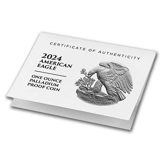 2024-W 1 oz Proof American Palladium Eagle (w/Box &amp; COA)