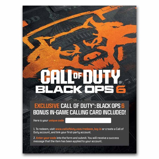 1 oz Silver Call of Duty™ Black Ops 6™ Colorized Bar in TEP