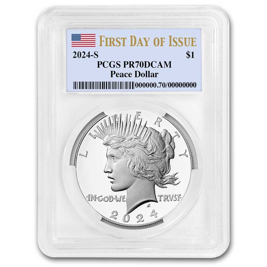2024-S Proof Silver Peace Dollar PR-70 PCGS (First Day of Issue)