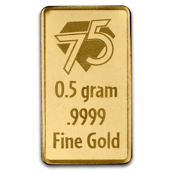 1/2 gram Gold Bar - Peanuts® Snoopy (75th Anniversary)