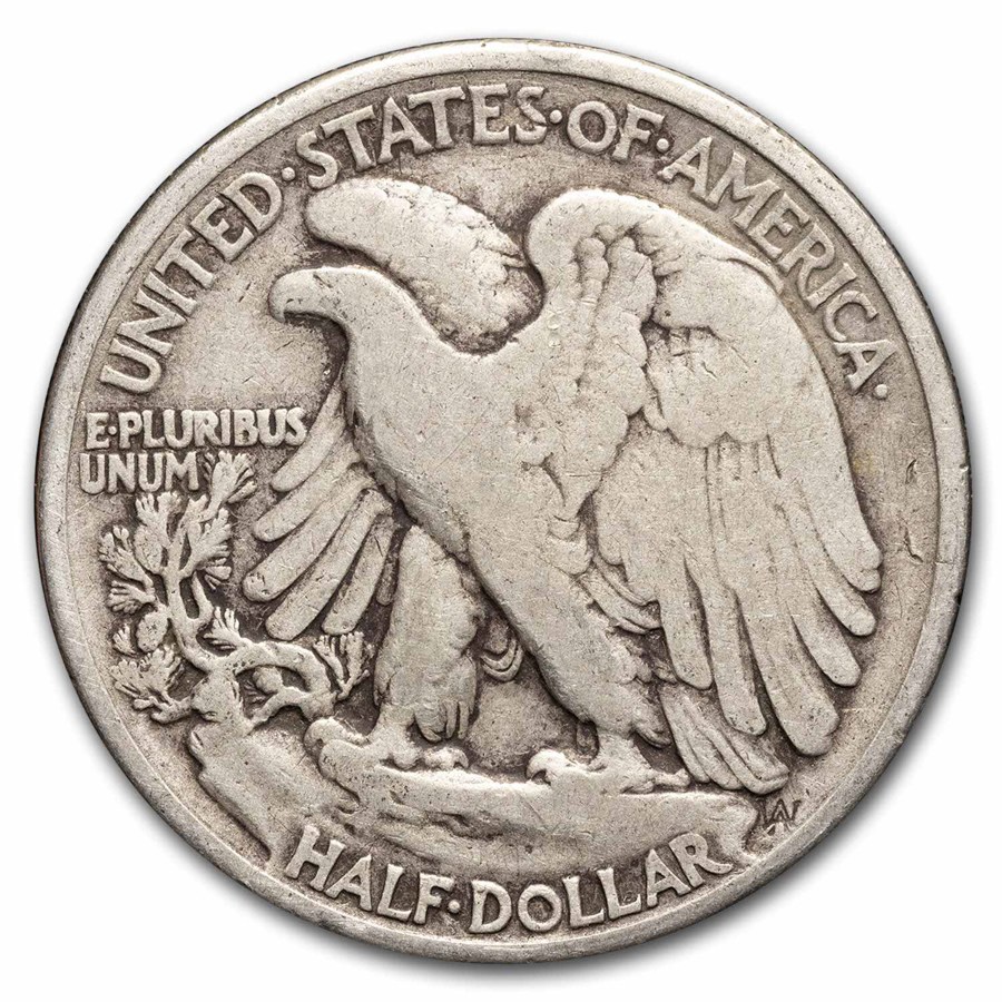 1941 Walking Liberty Halves 20-Coin Roll Avg Circ