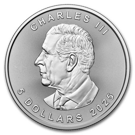 2025 Canada 1 oz Silver Maple Leaf (25-Coin MintDirect® Tube)