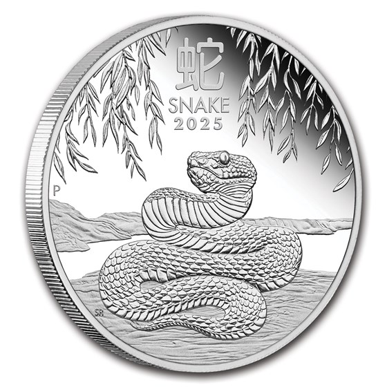 2025 Australia 1/2 oz Silver Lunar Snake Proof (w/Box &amp; COA)