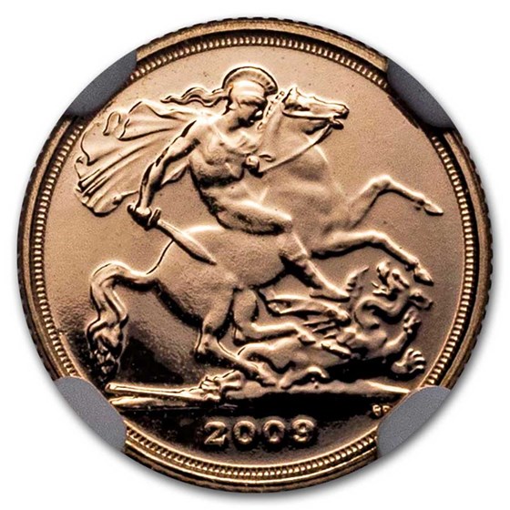 2009 Great Britain Gold 1/4 Sovereign MS-69 NGC