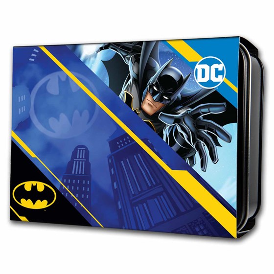 2025 Samoa 1 oz Silver Batman Batarang Colorized Shaped Coin BU