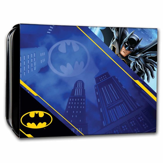 2025 Samoa 1 oz Silver Batman Batarang Colorized Shaped Coin BU