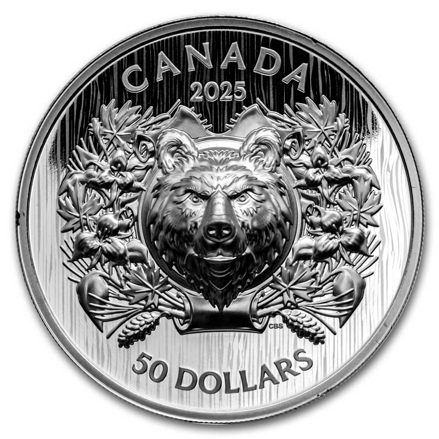 2025 Canada Silver $50 Heraldic Bear