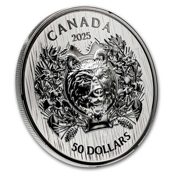 2025 Canada Silver $50 Heraldic Bear