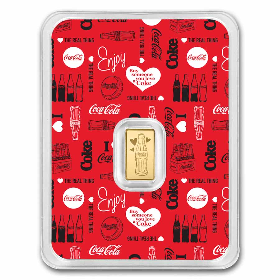 1/2 gram Gold Bar in TEP - Love & Coca-Cola®