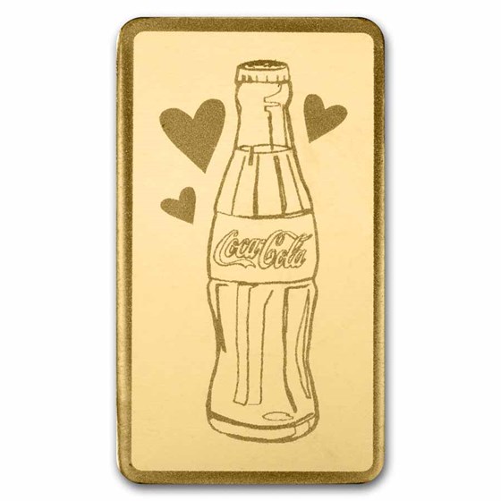 1/2 gram Gold Bar in TEP - Love &amp; Coca-Cola®