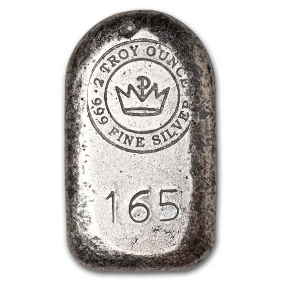 2 oz Hand Poured Silver - Zombie Tombstone (w/Bag)