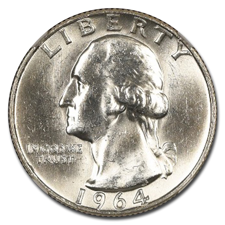 1964-D Washington Quarter MS-64 NGC CAC (Type C, FS-901, Fivaz)