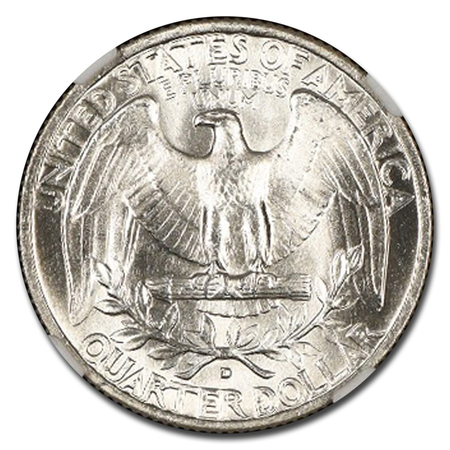 1964-D Washington Quarter MS-64 NGC CAC (Type C, FS-901, Fivaz)