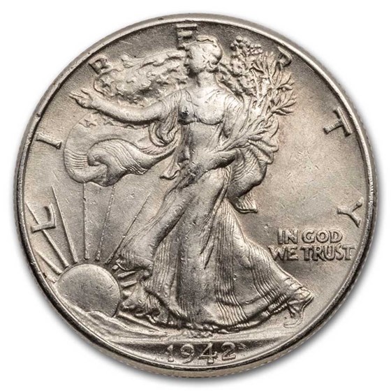 4-Coin 90% Silver Half-Dollar Set in Red Velvet Pouch