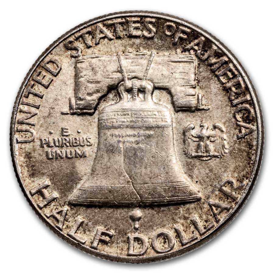 4-Coin 90% Silver Half-Dollar Set in Red Velvet Pouch