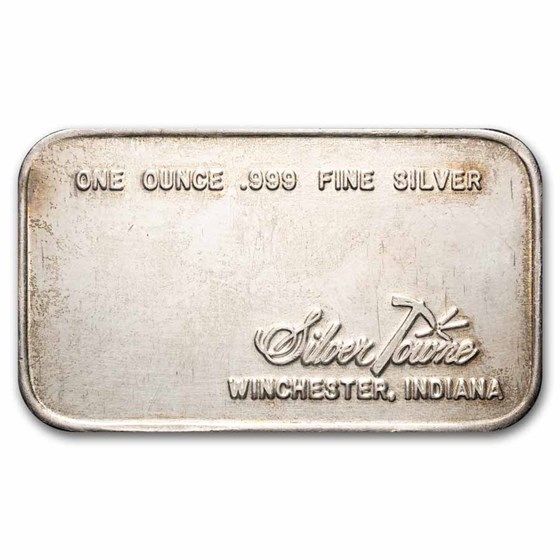 1 oz Silver Bar - Vintage SilverTowne (Christmas, Random Motif)