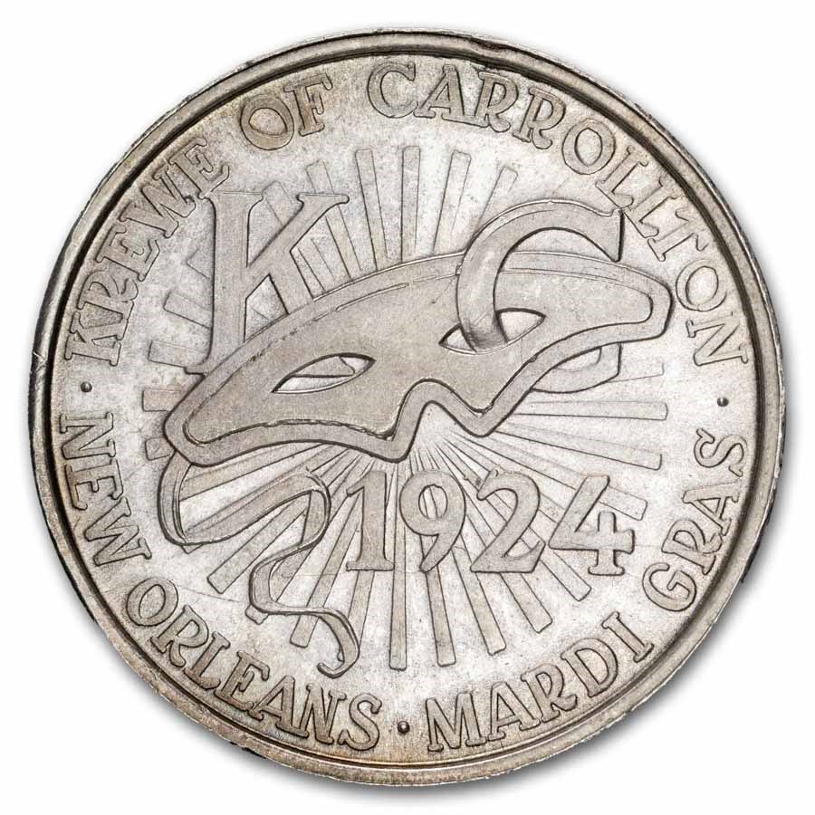 1 oz Silver Round - Vintage 1980's Mardi Gras Doubloon