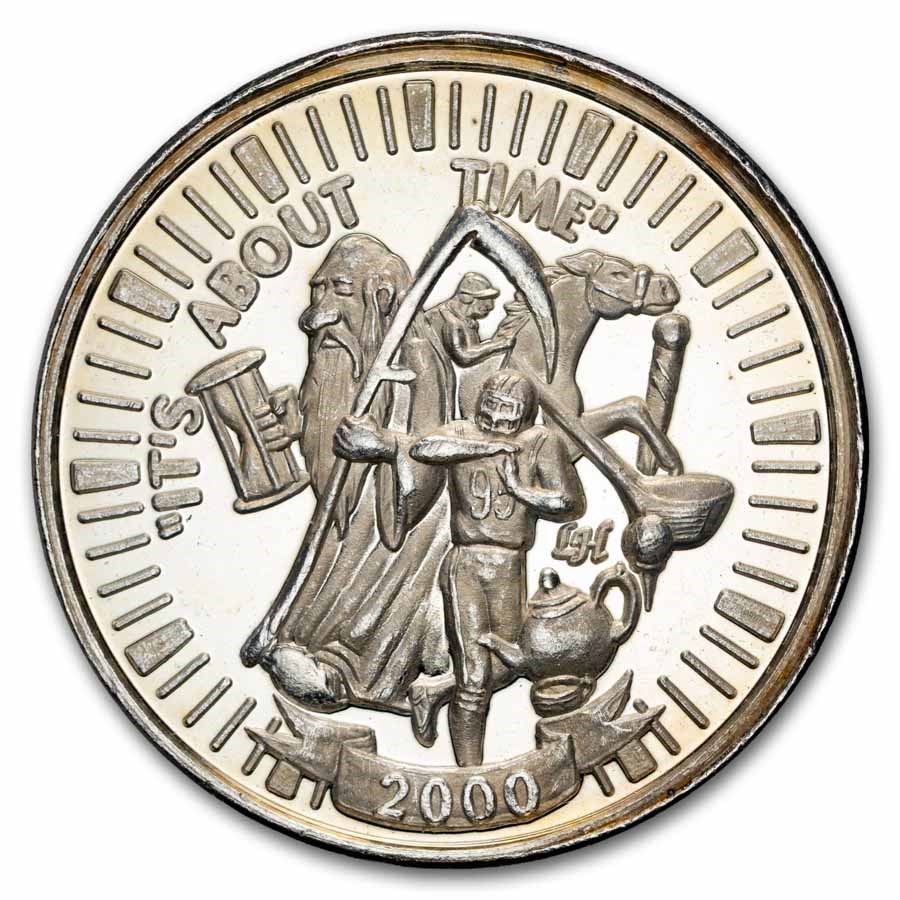 1 oz Silver Round - Vintage 2000's Mardi Gras Doubloon 1 oz Silver Round - Vintage 2000's Mardi Gras Doubloon