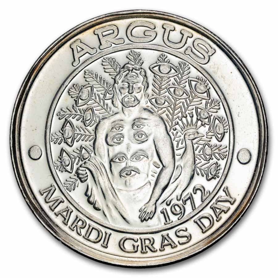 1 oz Silver Round - Vintage 2000's Mardi Gras Doubloon