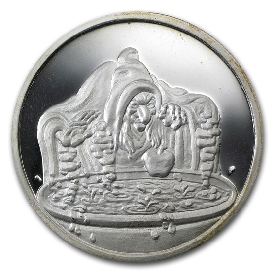 5 oz Silver Round - Walt Disney/The Witch (w/Box &amp; COA)