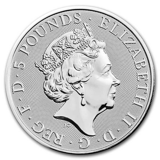 2 oz Silver Tudor Beasts BU (Random)