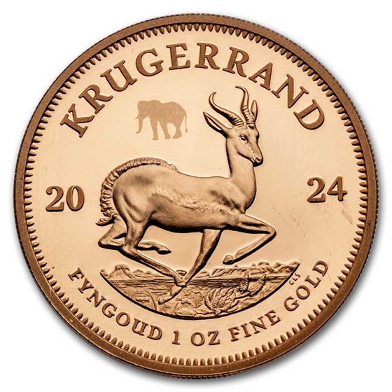 2024 South Africa 2-Coin Gold Krugerrand &amp; Elephant Proof Set