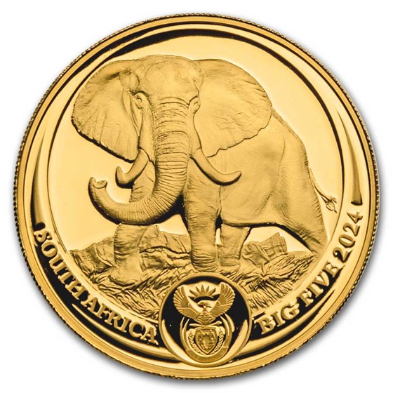 2024 South Africa 2-Coin Gold Krugerrand &amp; Elephant Proof Set