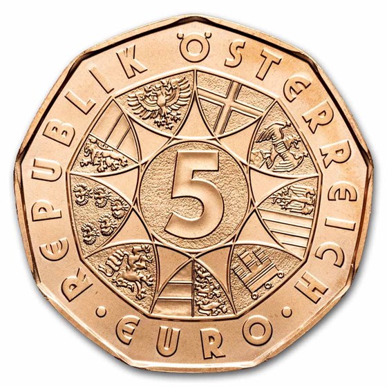 2025 Austria Copper €5 New Year's: Dance Away