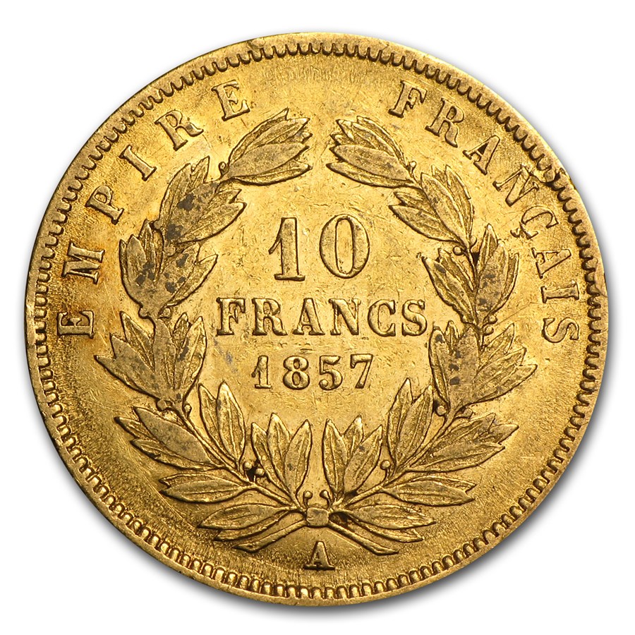 France Gold 10 Francs (Random) Avg Circ