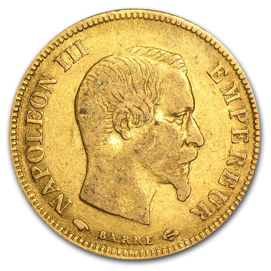 France Gold 10 Francs (Random) Avg Circ
