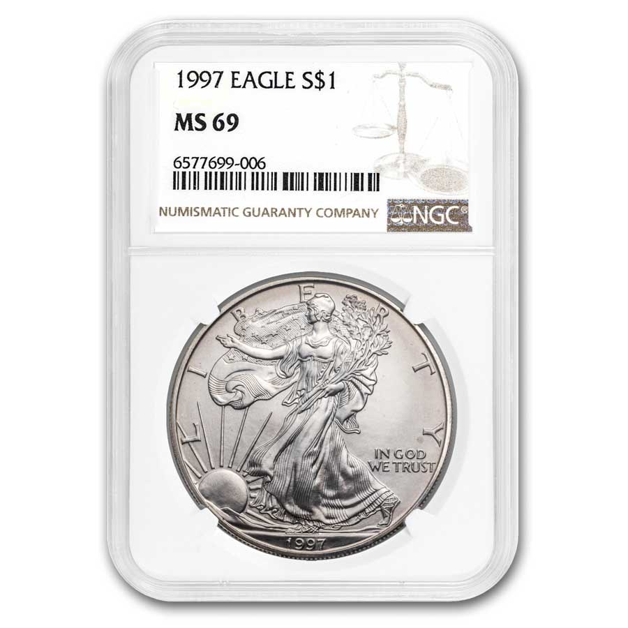 1986-2024 40-Coin Silver Eagle Set MS-69 NGC (w/NGC Boxes)