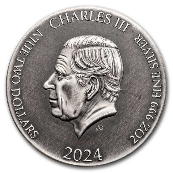 2024 2 oz Silver Coin - Biblical Series (Jonah & the Large Fish)