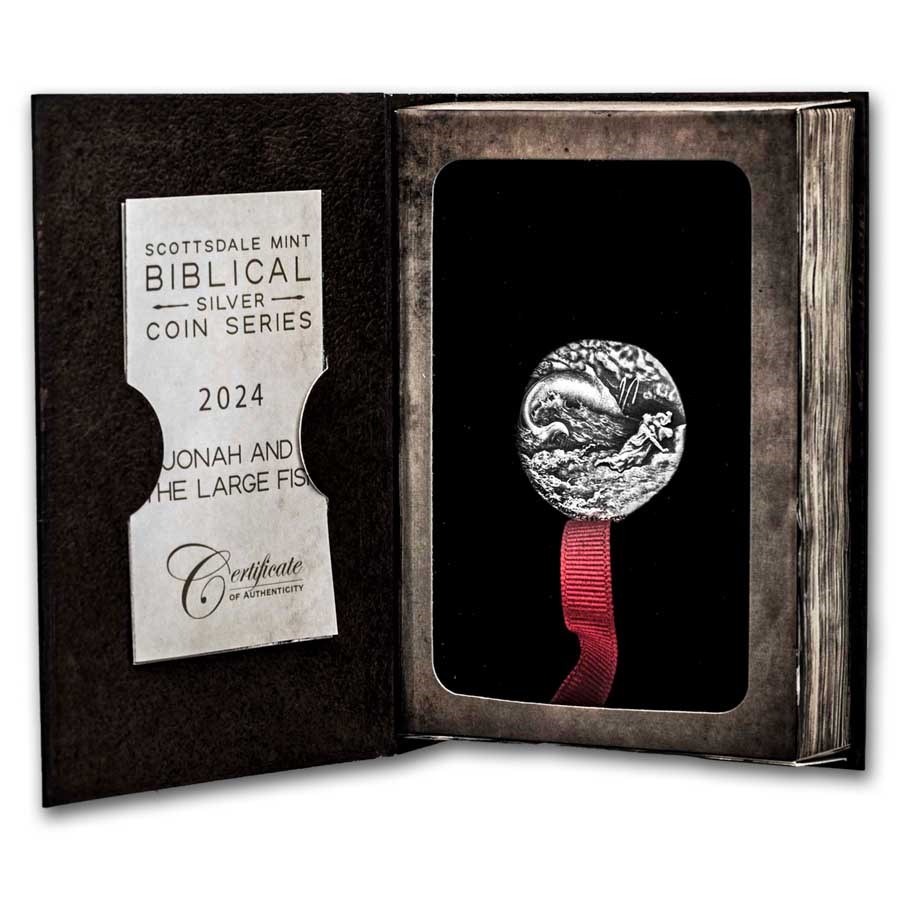 2024 2 oz Silver Coin - Biblical Series (Jonah & the Large Fish)