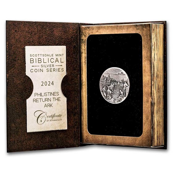 2024 2 oz Silver Coin - Biblical Series (Philistines Return Ark)
