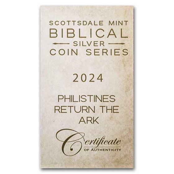 2024 2 oz Silver Coin - Biblical Series (Philistines Return Ark)