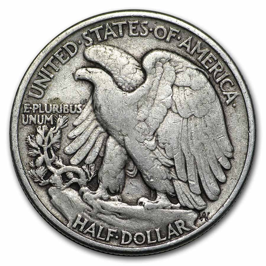 1943 Walking Liberty Halves 20-Coin Roll Avg Circ