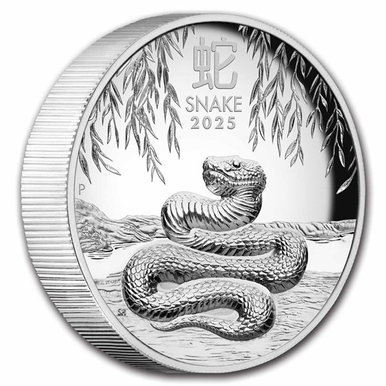 2025 Australia 1 oz Silver Lunar Snake Proof (HR, Box &amp; COA)