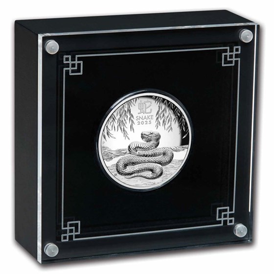 2025 Australia 1 oz Silver Lunar Snake Proof (HR, Box &amp; COA)