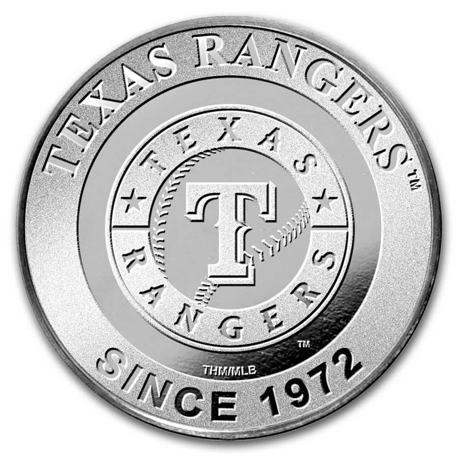MLB Texas Rangers 1 oz Silver Round