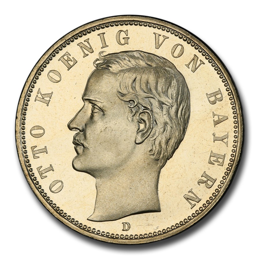 1913-D Germany Silver 5 Mark PR-65 Cameo PCGS