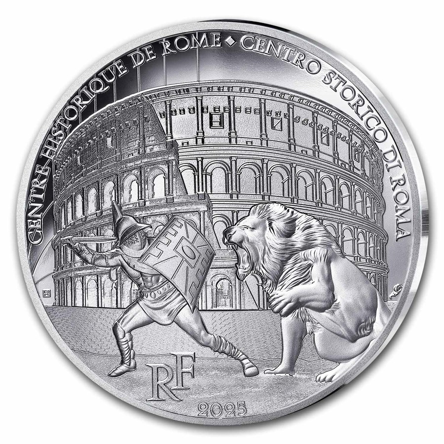 2025 France €10 Silver Proof UNESCO (Colosseum)
