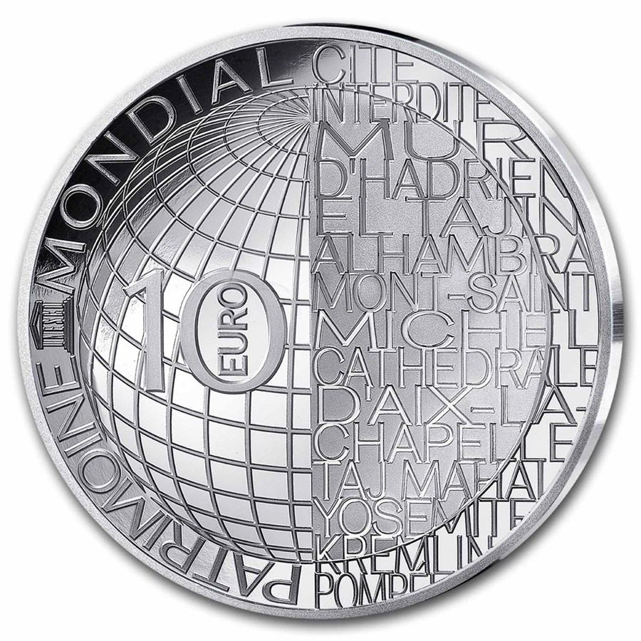 2025 France €10 Silver Proof UNESCO (Colosseum)