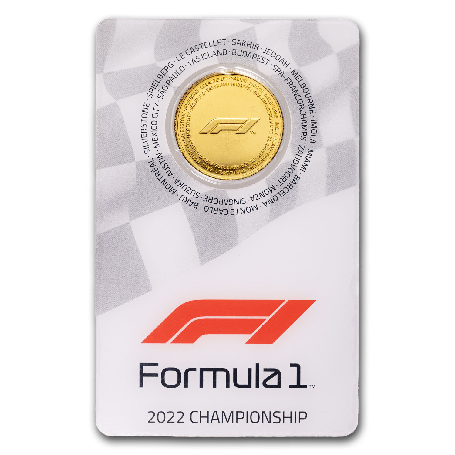 2022 1/4 oz $25 SI Gold Formula 1® Championship (In Assay)